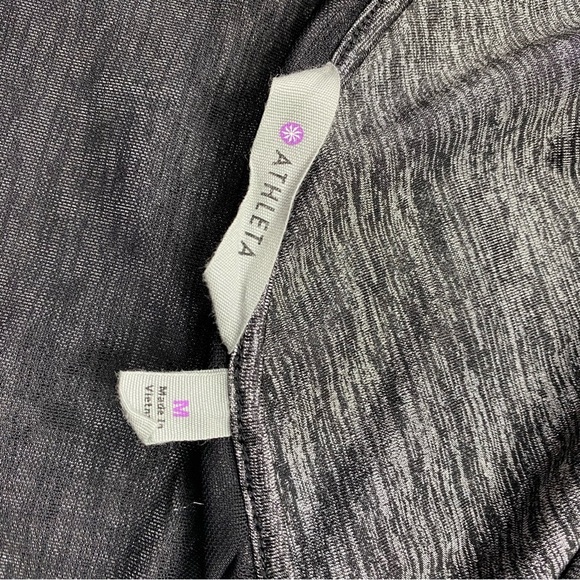 Athleta Gray Faux Wrap Dress Size Medium - Picture 4 of 7